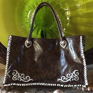 Brown Tote Purse - Blazin Roxx